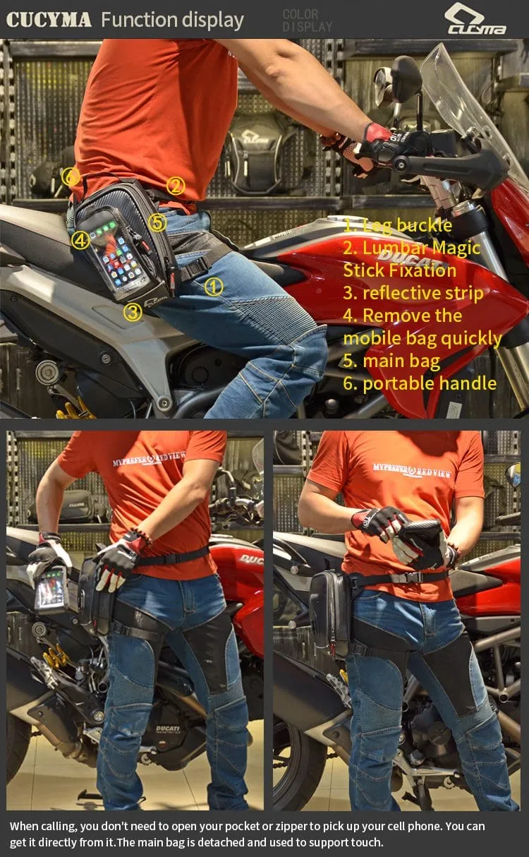 motorcycle leg bag