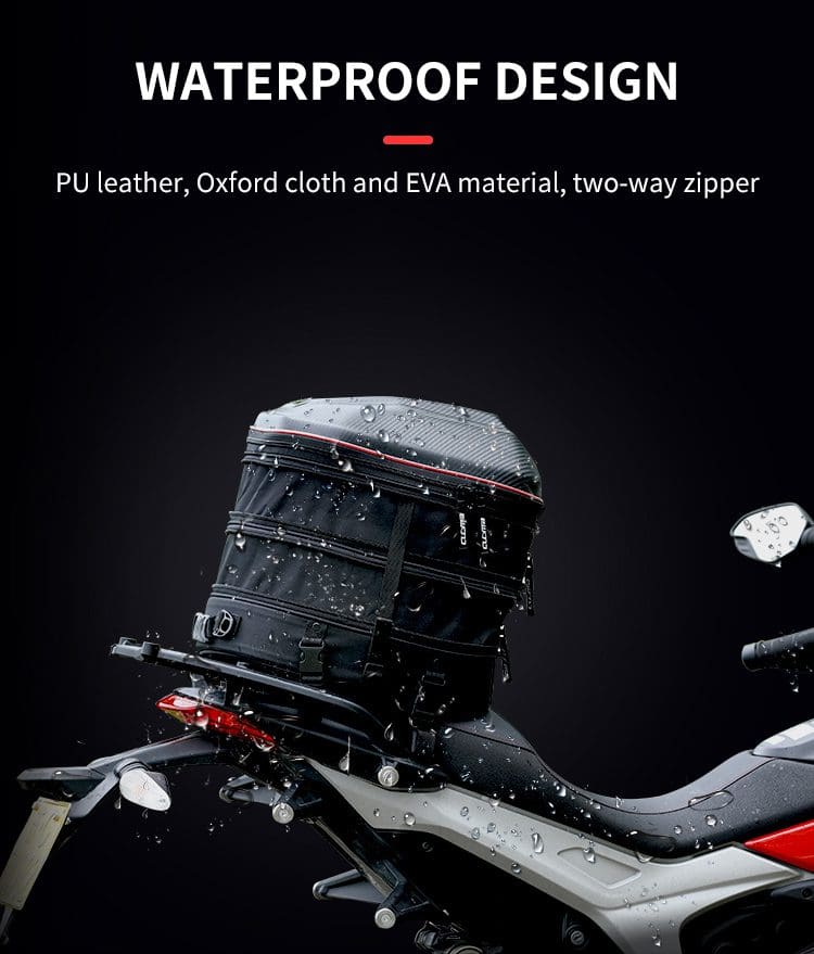 motorcycle tail bags detailed drawing