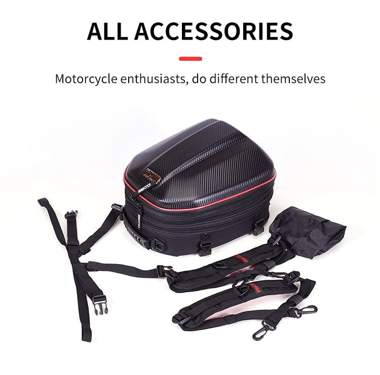 motorcycle tail bags detailed drawing