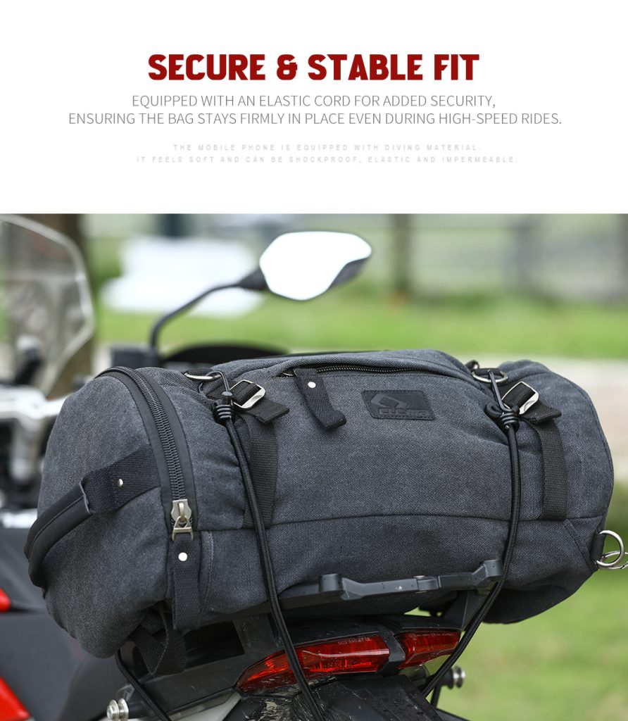 CUCYMA 30L Motorcycle Backpack - Waterproof No-Drag Design - Track Riding - Green